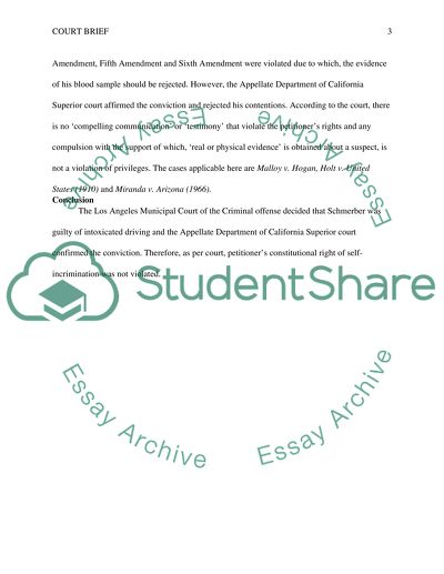 Schmerber v. California Case