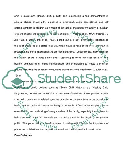 Examining Parent and Child Relationship and the Role of Health Care Professionals