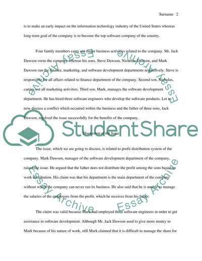 Communication and conflict resolution within a family business