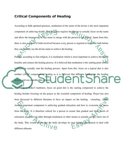 Healing Process Nursing