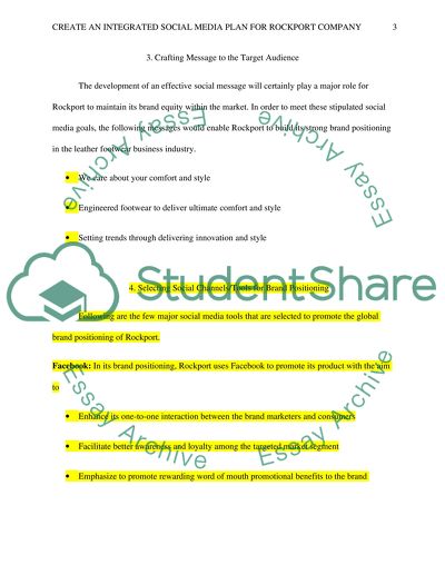 Integrated Social Media Plan for Rockport Company