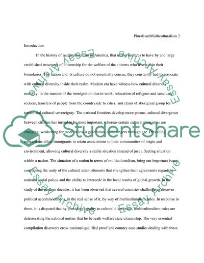 Issues of Multiculturalism in America