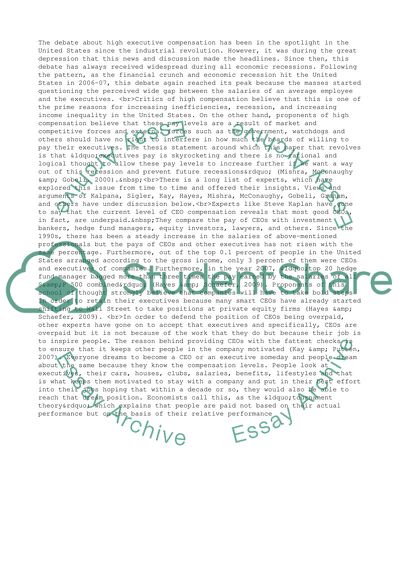 Corporate Tournaments and Executive Compensation