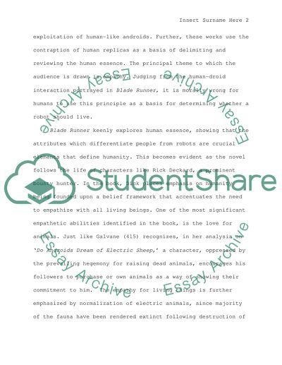 Use of Empathy in Judging Androids in Blade Runner