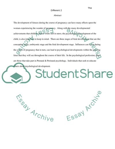 The Different Stages of Prenatal Development