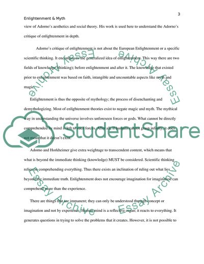 A Critique on Enlightenment philosophy