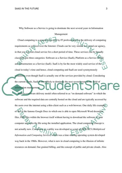 Why Software as a Service Is Going to Dominate the Next Several Years