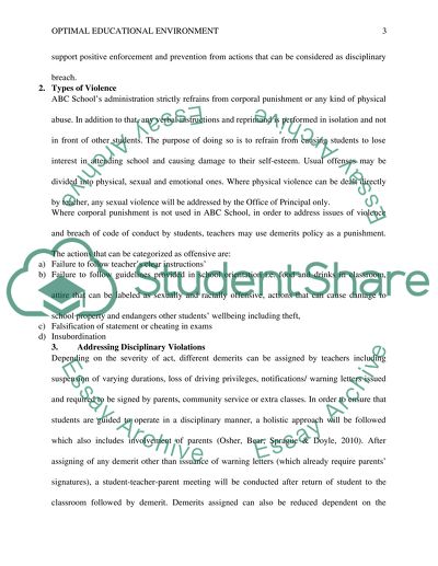 Optimal Educational Environment