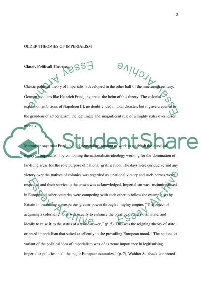 The Notion of Imperialism