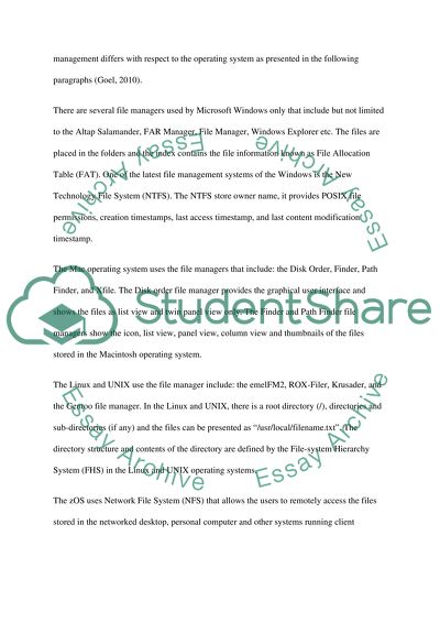 Operating Systems Comparison