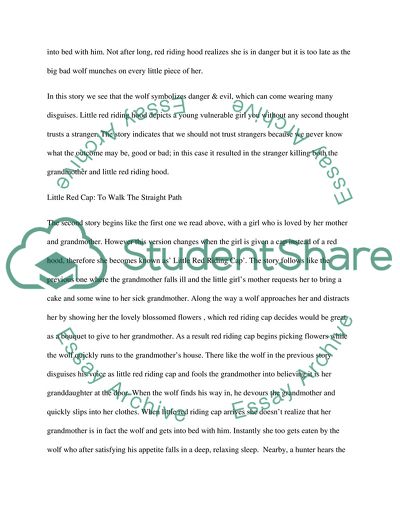 Red Riding Hood: To Be Chaste or Chased