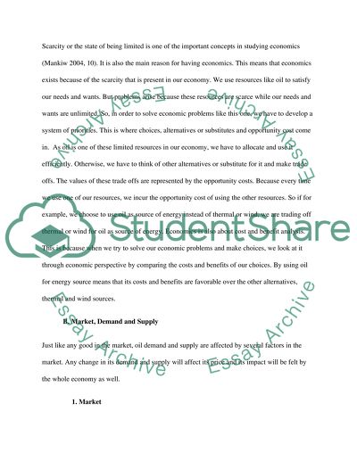Macroeconomic Outlook for Oil Prices Owing to Unrest in the Middle East