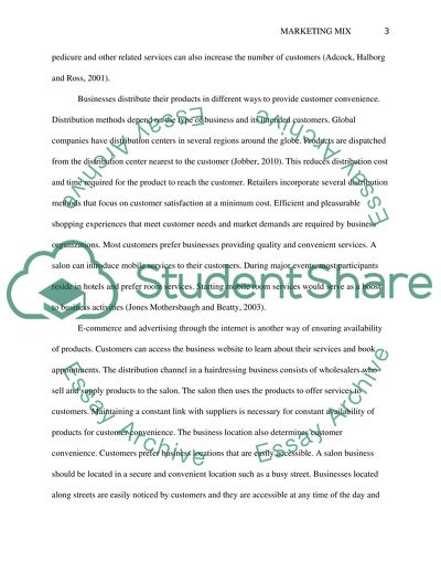 Analysis of Marketing Mix