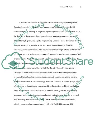Organizational Structure of Channel 4