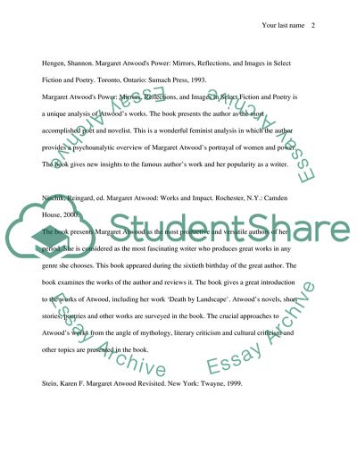 Margaret Atwoods Death By Landscape Essay Example Topics And Well Margaret Atwoods Death By Landscape
