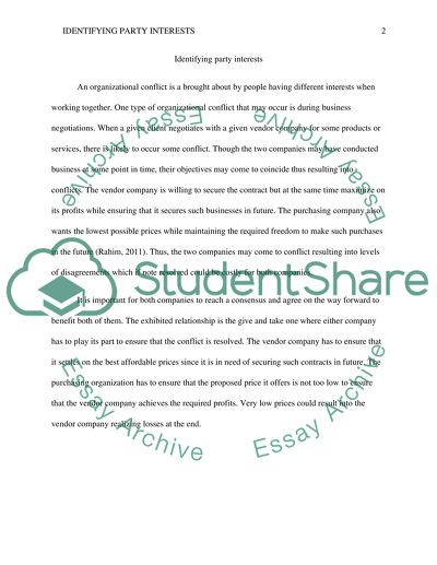 Identifying Party Interests