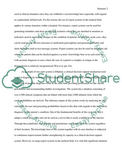 Expert Systems Applied to