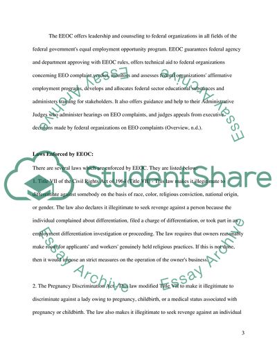 The Equal Employment Opportunity Commission, What It Stands for in America