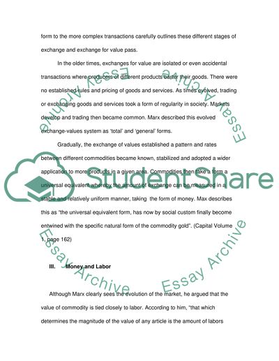 History of economic thought: Marxs Capital Volume I