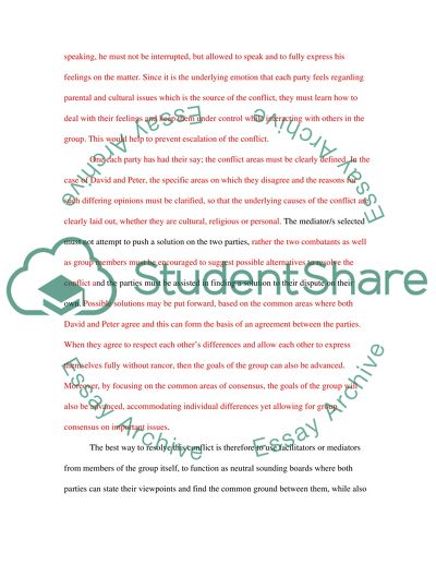 Conflict & group Facilitation