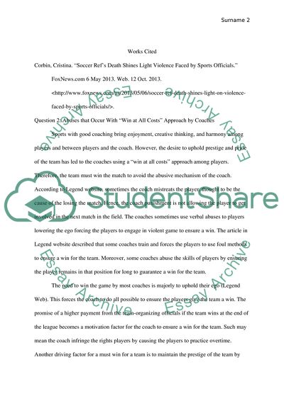 U.S.A. Sport and Society