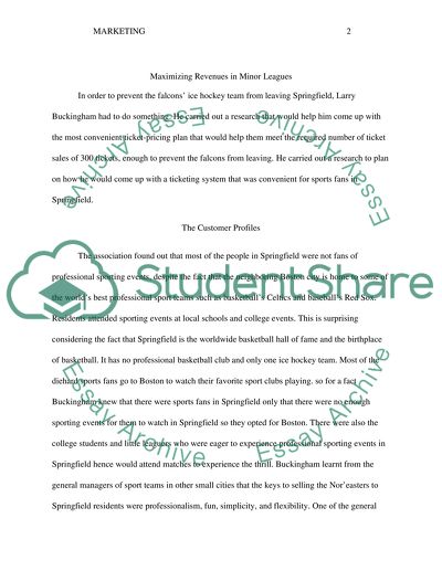 Maximizing Revenues in Minor Leagues