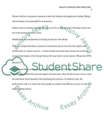 Obesity, Diabetes, and Fitness