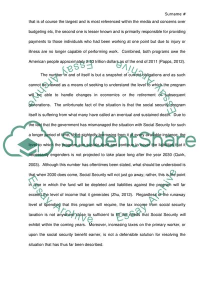Taxation, Pensions, and the Issues Associated the Social Security Trust Fund
