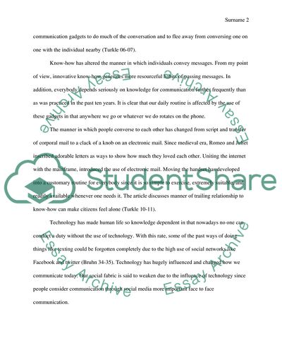 Social Media and Technology