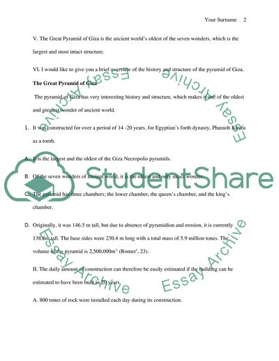 The Great Pyramid of Giza in Egypt