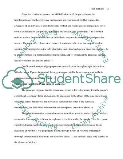 Peace and conflict studies