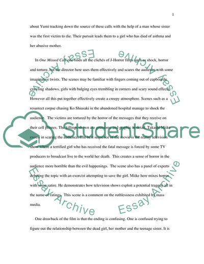 One Missed Call by Takashi Miike