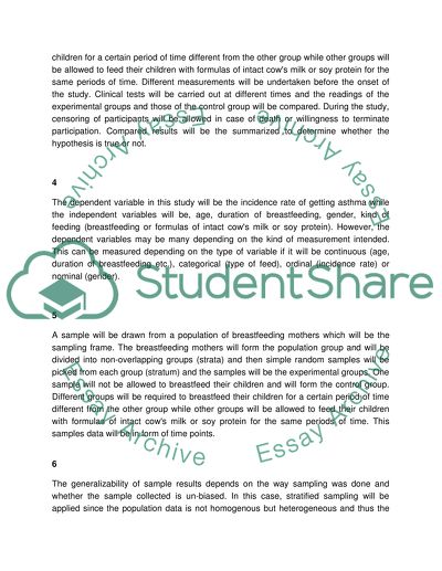 The Duration of Breastfeeding and the Risk of Asthma