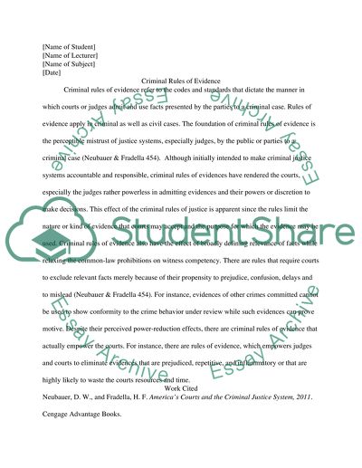 Americas Courts and the Criminal Justice System