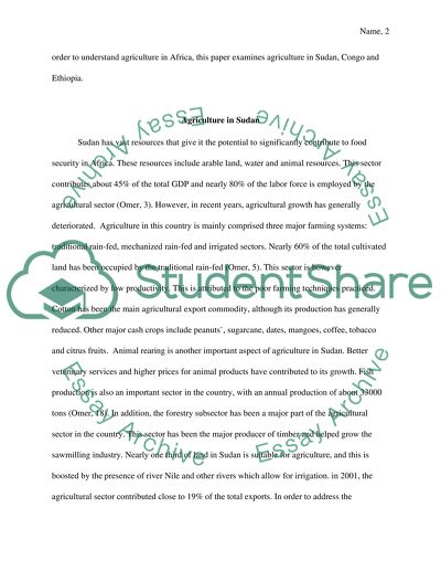 Agriculture in Africa