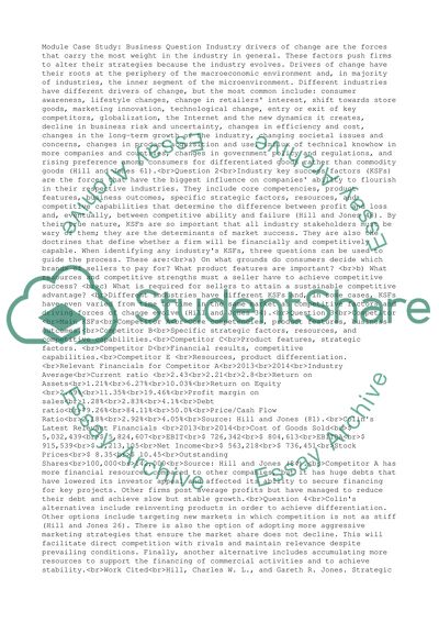 Business Drivers of Change