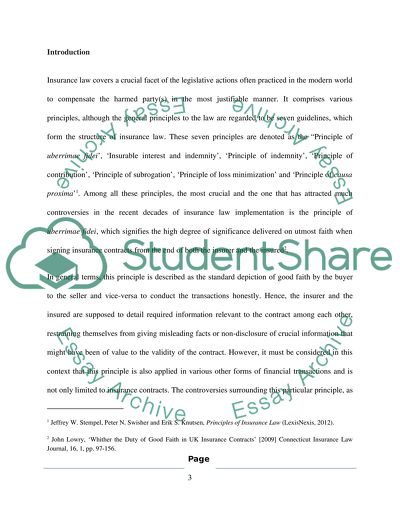 International Insurance Law