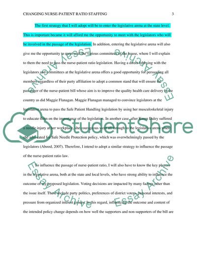 Changing Nurse-Patient Ratio Staffing