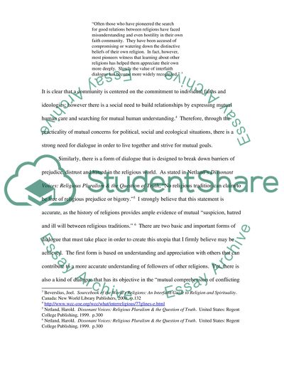 The Importance of Religious Dialogue