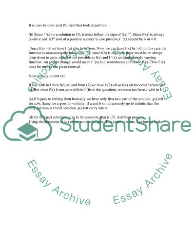 Differential Equation problems