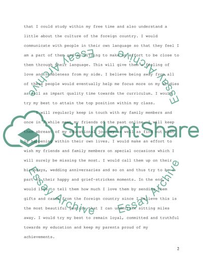 Going to a Foreign Country