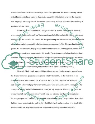 Black Hawk: The Misconceptions of the Treaty and White Encroachment of Indian Land