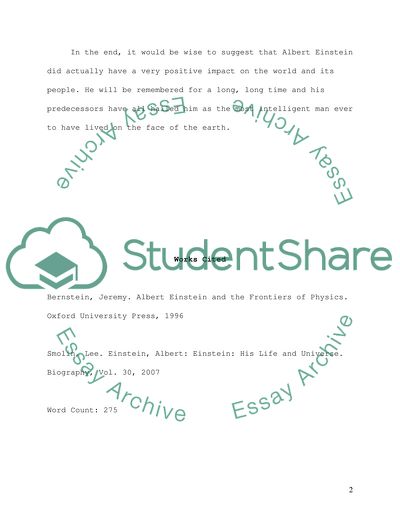 Did Albert Einstein Have a Positive or Negative Impact on the World