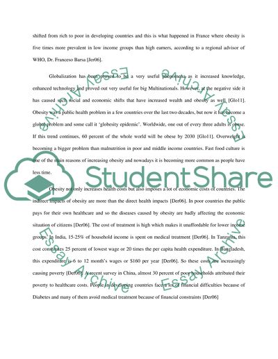 The Economic Impact of Obesity