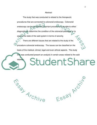 Therapeutic Procedures in Colorectal Endoscopy