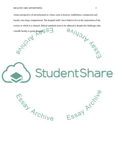 Health Care Advertising: A Study Forum