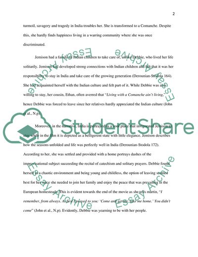 Mary Jemison and Debbie Edwards Captivity in The Searches