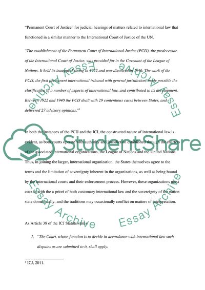 International Law in the Contemporary World Arena