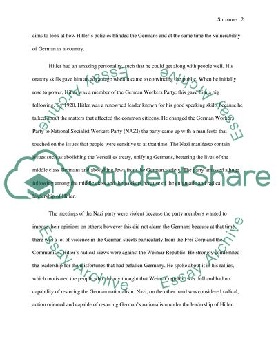 What lead the German people to fully accept Hitlers views on how society should be run