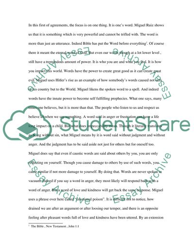 The First Agreement: Be Impeccable with Your Word